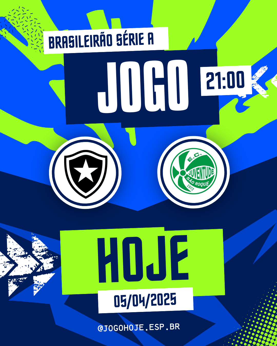 Jogo hoje Botafogo vs Juventude – 2ª rodada do Brasileirão Série A 2025