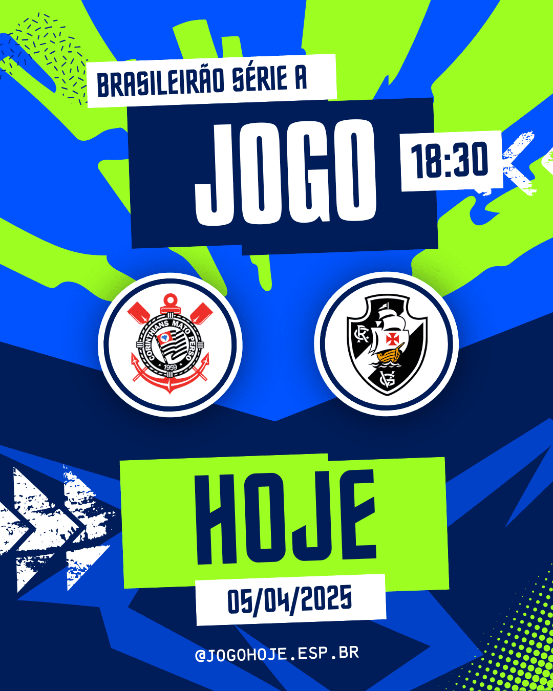 Jogo Hoje Corinthians vs. Vasco da Gama